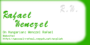 rafael wenczel business card